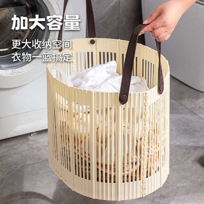 收纳篮脏衣篓可折叠收纳筐衣物衣服家用卫生间衣服塑料放杂物