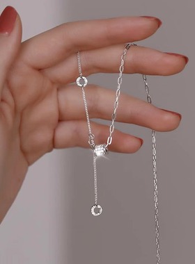s925纯银小蛮腰项链轻奢高级感