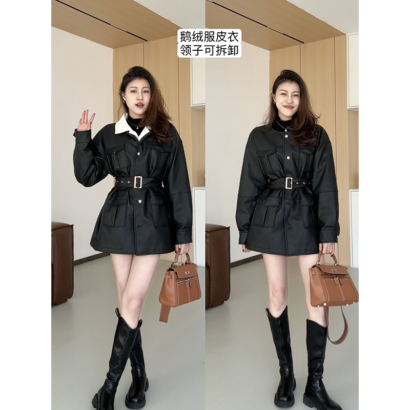 张阿星羽绒服2023冬季新款