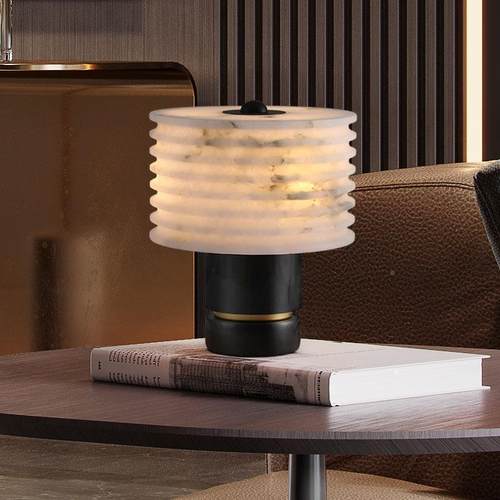 新中式云石售62947楼处饰客厅装台灯现代简设约轻奢计样板师房大