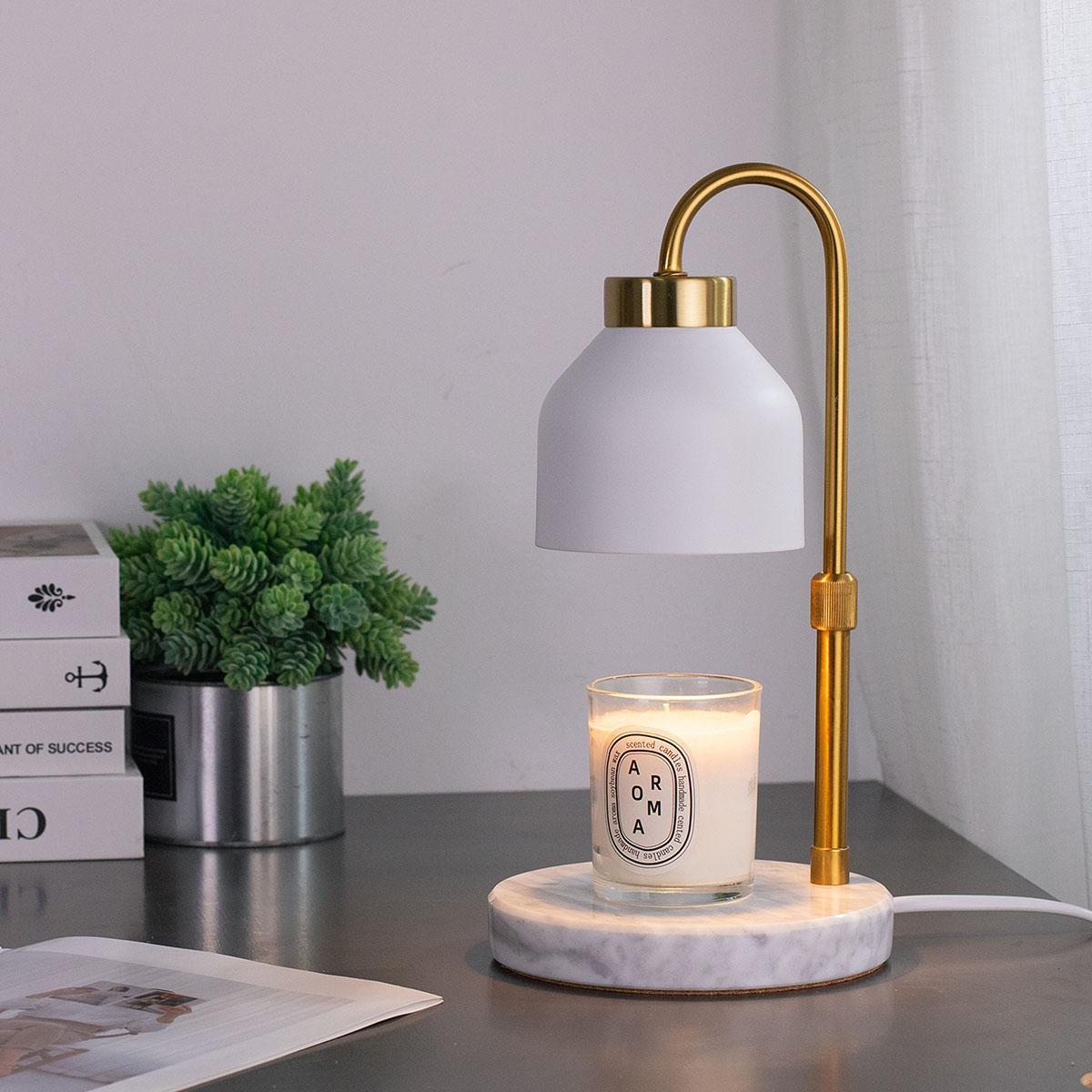 香薰融蜡灯轻奢北欧融烛灯无火插电定时调光蜡烛灯卧室装饰台灯