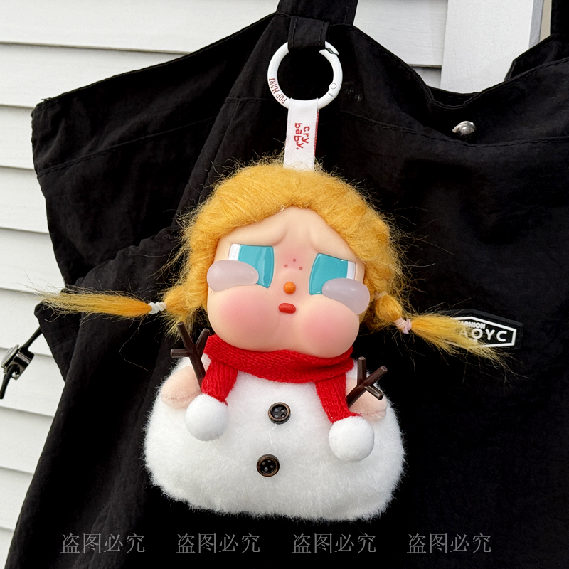 可爱哭娃衣服圣诞节雪人斗篷