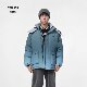 2XL码 美帮家成人款 冬上新 冬季 渐变色可拆连帽羽绒服外套上衣
