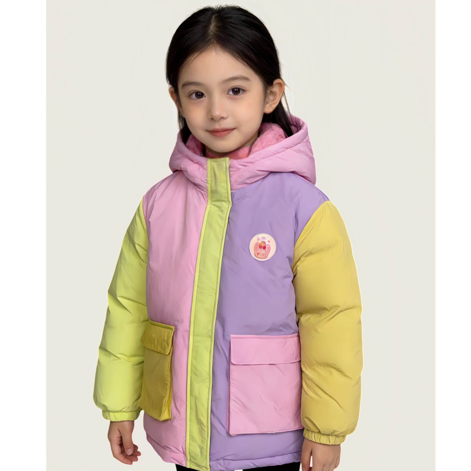 冬季上新！110~150码 狸家儿童冬季拼色撞色连帽羽绒服外套上衣,童装/婴儿装/亲子装,羽绒服,淘宝优惠券,粉丝福利购,淘宝优惠卷