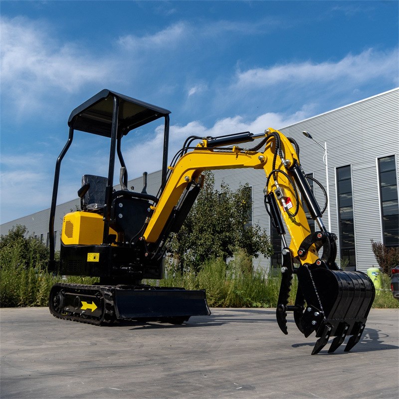 新款HT1口果园农用小勾机 工z厂出0挖吨履带式工程挖沟1土挖掘机