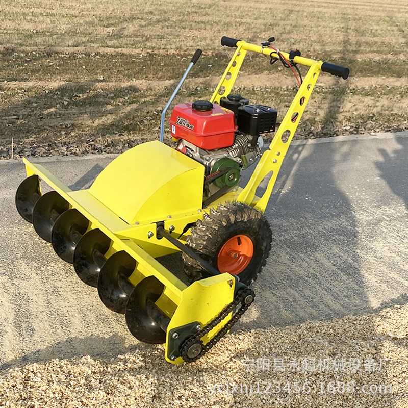 供应远距离抛雪机小区油业除雪y设备防滑耐磨轮170汽物机带差速器