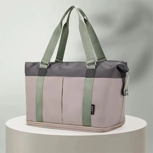 曼月依大容量拉杆手提出差可拓展待产收纳包运动健身旅行包行李包