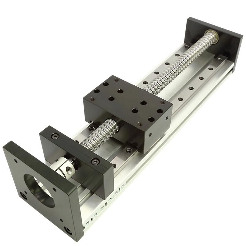 GX80小型直线滚珠丝杆滑台模组含57电机激光铝合金十字工作台
