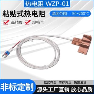 表1000 ZW貼片鉑溫度傳感器探頭面PP 0p管道t0熱電阻M1TT粘貼式