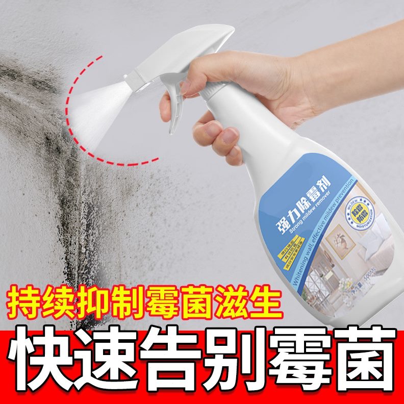 潮霉白墙面点黑墙体清洁剂墙壁湿发瓷砖厕所墙体除霉剂发霉去霉斑