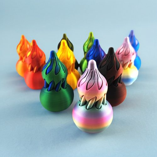 3D打印旋转螺旋葫芦创意玩具解压