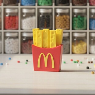 丝滑不卡豆小红书同款拼豆笔M记拼豆笔麦当劳豆笔肌无力拼豆工具