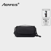 阿尔飞斯便携单肩相机包适用于大疆pocket3多功能保护套斜挎手提防摔抗震耳机充电宝数据线u盘数码 配件收纳包