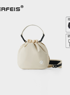 阿尔飞斯烧麦包单肩斜挎微单相机收纳包适用拍立得佳能富士内胆包便携手提镜头保护包女数码相机袋单反摄影包