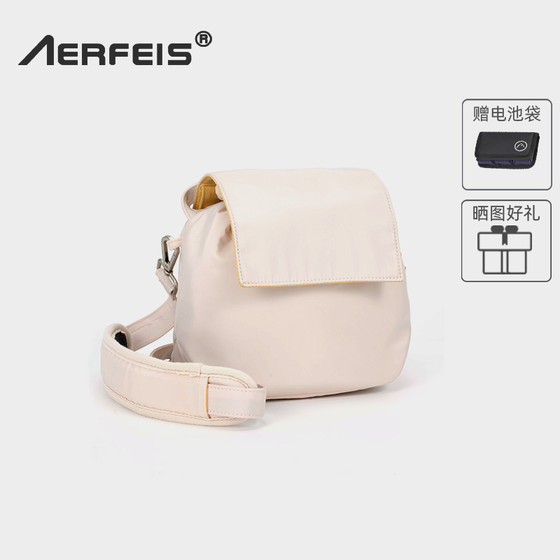 阿尔飞斯单肩斜挎手提微单相机包