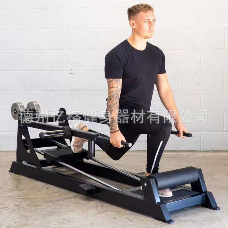 弓步训练机腿部训练器材臀部训练器商用挂片免维护健身力量器械