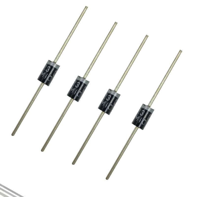 肖特基二极管SR3100 直插DO-27散装编带3A/100V 足电流