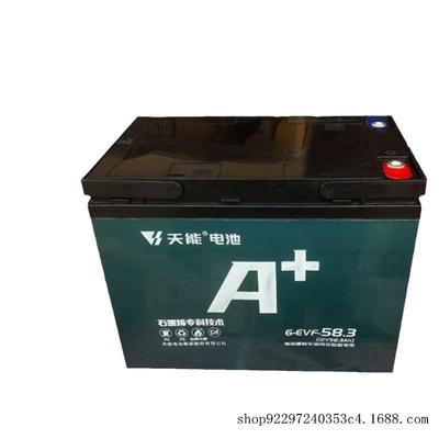 电动三轮车电瓶6-EVF-58.3一套5块电池60伏58.3安天能蓄电池