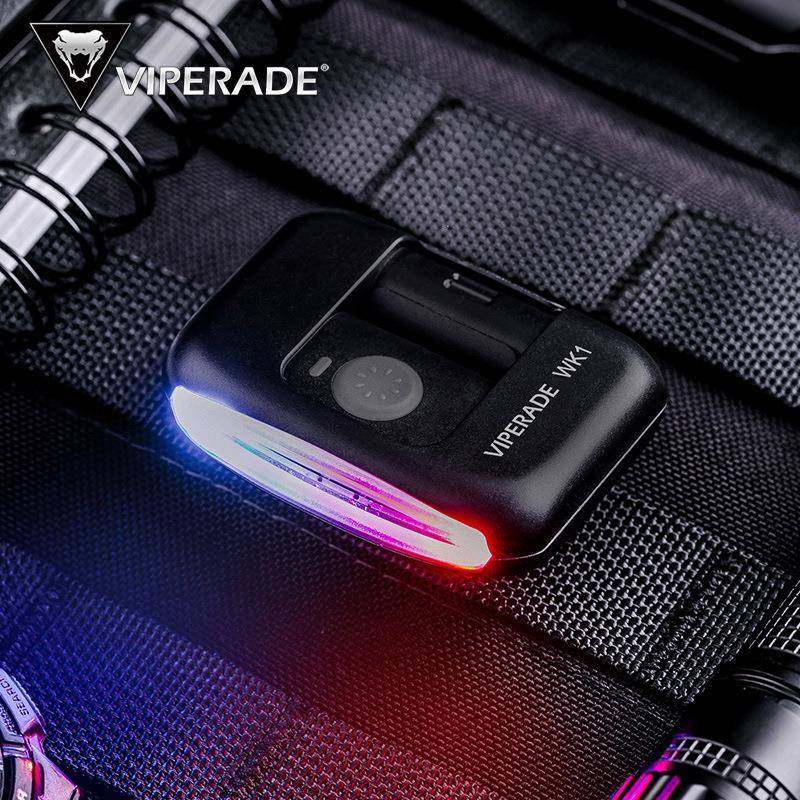 VIPERADE蝰蛇WK1肩灯/帽檐灯USB直充电三色光闪烁灯