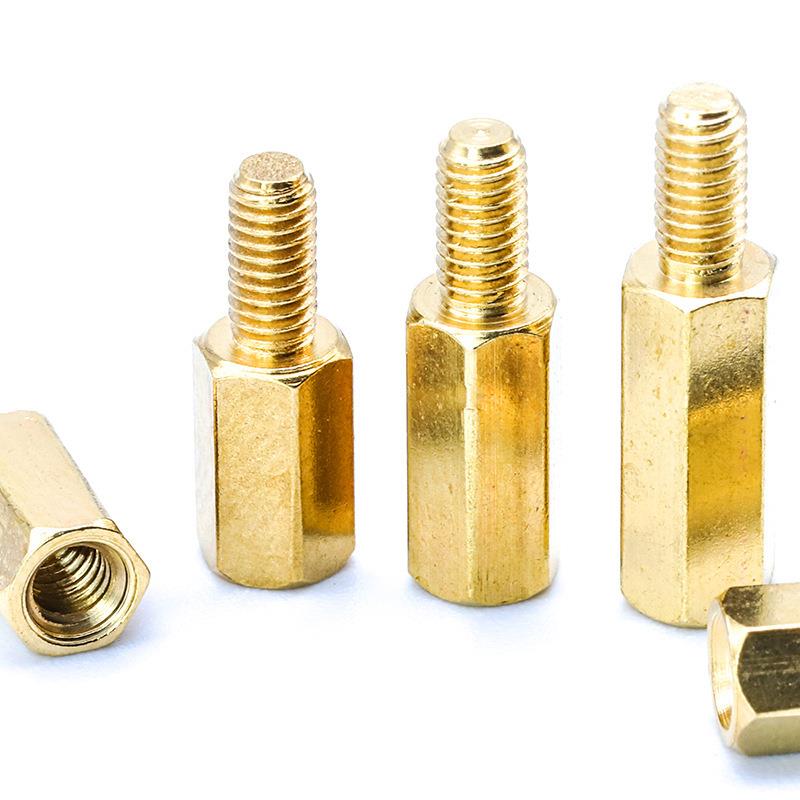 300PCS单双头六角铜柱套装间隔柱盒装螺丝柱混装支撑柱M3