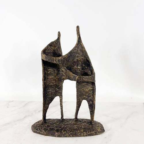 新中式树脂抽象人物雕塑摆件样板房售楼部客厅书架玄关装饰架摆设