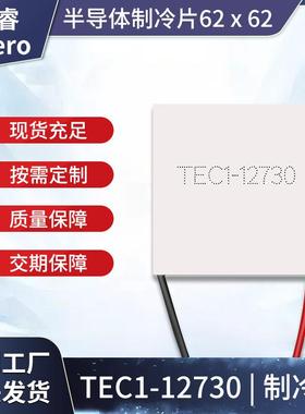 半导体制冷片TEC1-12730 62*62mm功率15.8V30A大型致冷片工业降温