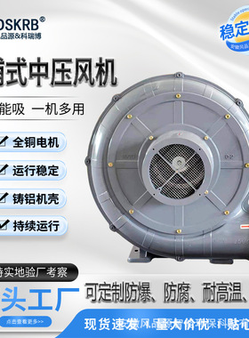 吹塑机设备透浦式中压风机 PF200 3.7kw 3700w 长时间工作免维护