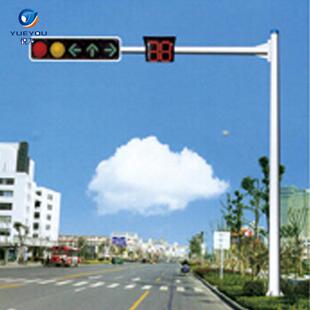 交通路口L型T型信号灯杆 道路警示LED指示灯 安全红绿灯厂家定 制