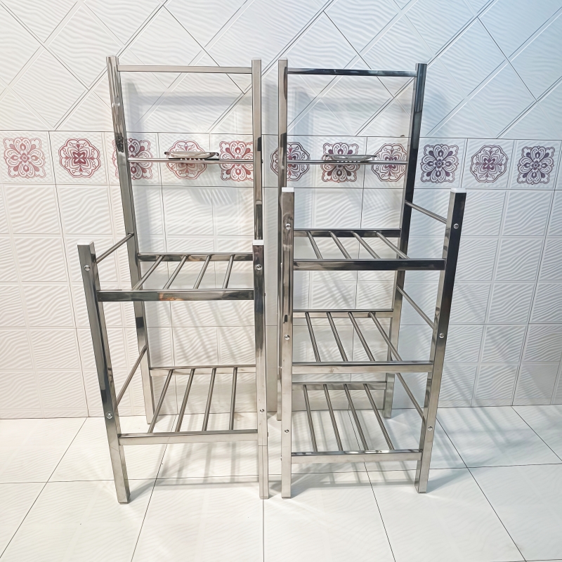 不锈钢洗脸盆架子落地家用卫生间浴室置物架多功能收纳架多层支架