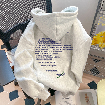 大码300斤字母即墨卫衣男女秋冬