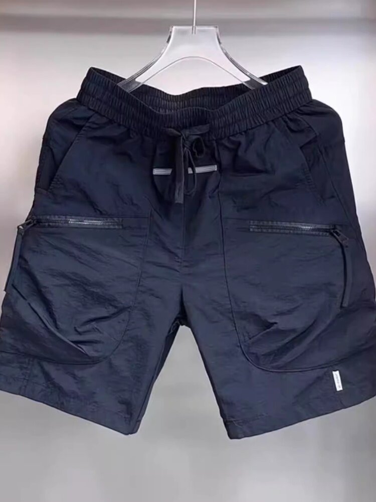 300 POUNDS PLUS SIZE MENS SUMMER FASHION BRAND MENS WORKWEAR SHORTS 2024 QUICK-DRYING NEW LOOSE PANTS 2