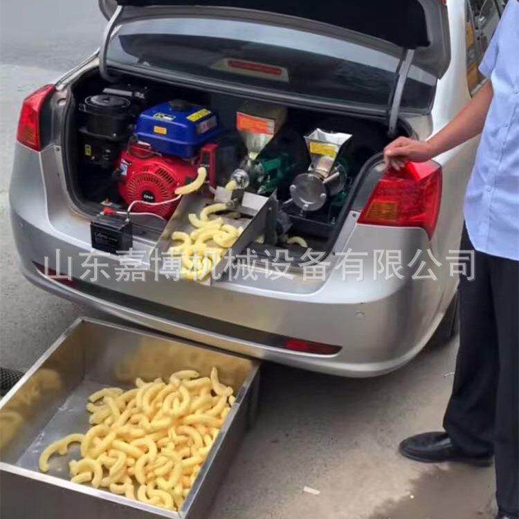 轿车车载汽油膨化机 双机头月牙型绿豆膨化机 红枣核桃粽子机