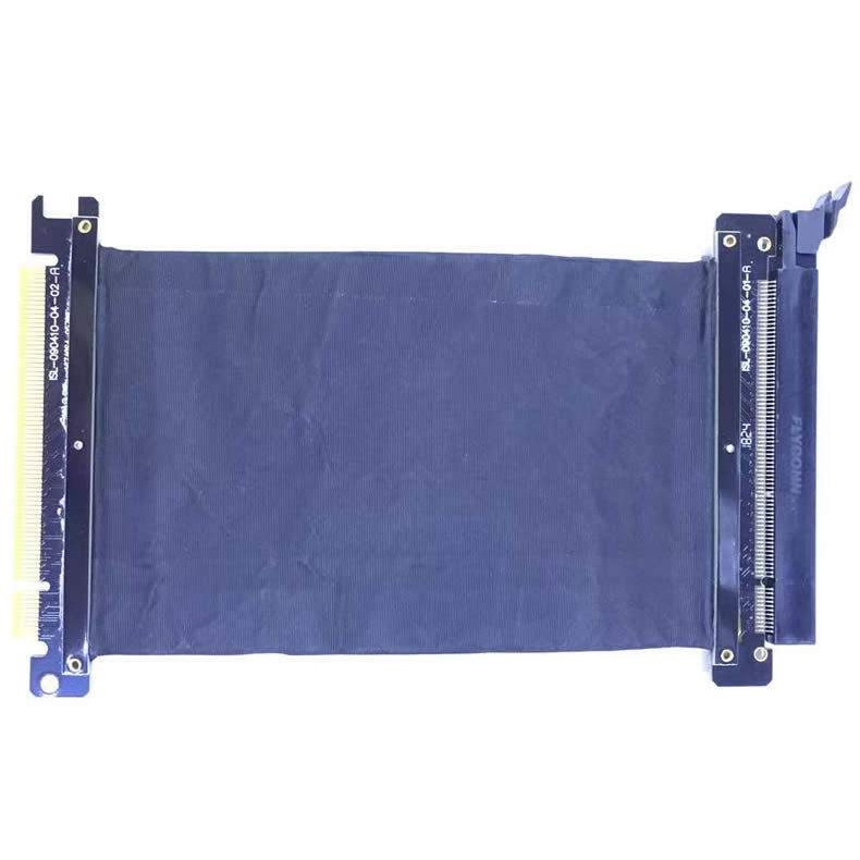 20cm显卡PCI-E延长线16X线PCIE转接线X16软排线 显卡延长线双屏蔽