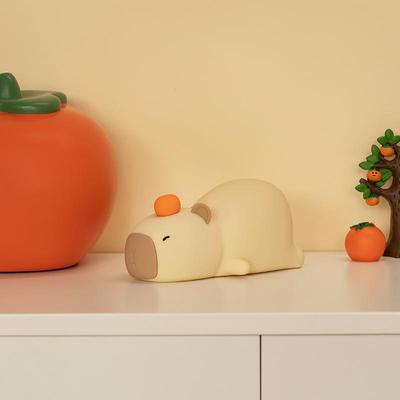 卡皮巴拉拍拍小夜灯卧室不插电床头睡眠灯女生婴儿童喂奶护眼台灯