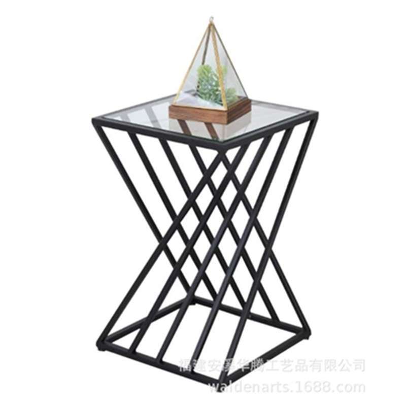 沙发小户型工业风简约现代玻璃桌几休息工作室铁艺茶几