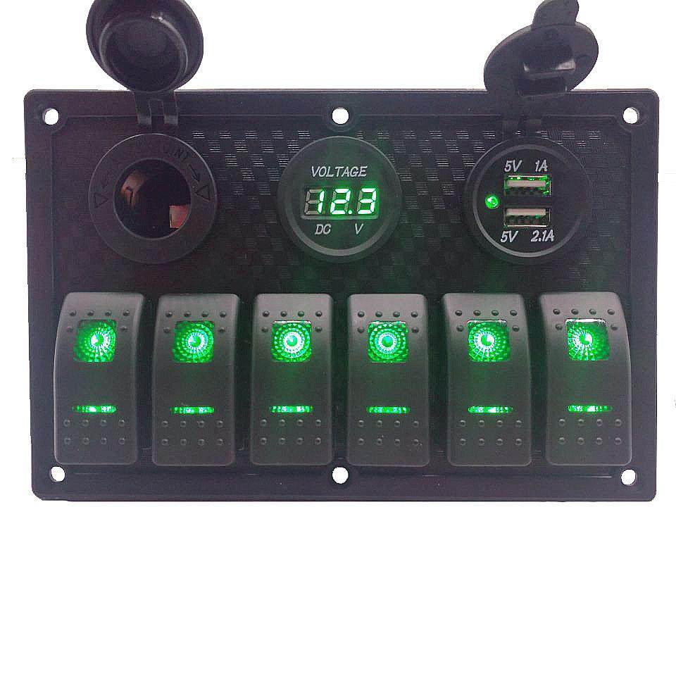 热销房车轮船翘板船型开关电压表双汽车USB口船用面板开关,农机/农具/农膜,其它农用工具,淘宝优惠券,粉丝福利购,淘宝优惠卷