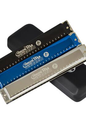 24孔飞煌C调2408复音/2409重音成人儿童初学演奏四色口琴