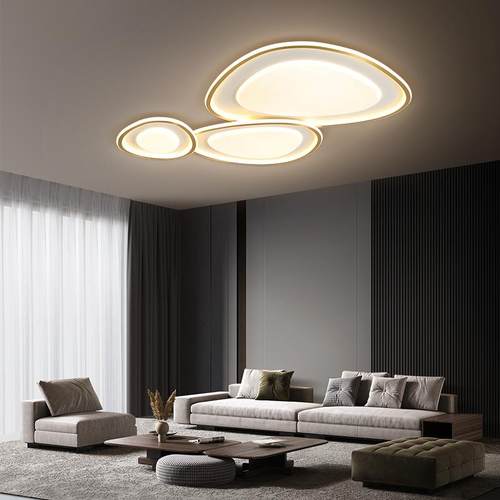 全铜眼客厅灯2023年新款现代简约轻奢大气家用极简大厅吸顶灯具