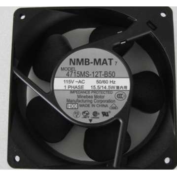 4715MS-12T-B50 115V 15.5/14.5W 120*120*38MM NMB铝框散热风扇