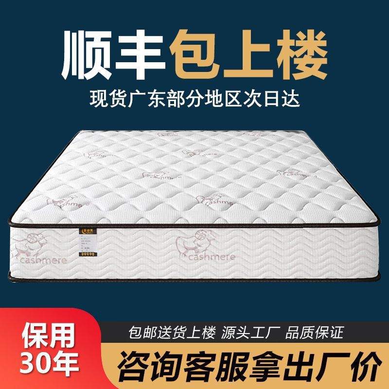 席梦思床垫家用软硬两用20cm厚双人1.8米1.5出租房经济型弹簧床垫