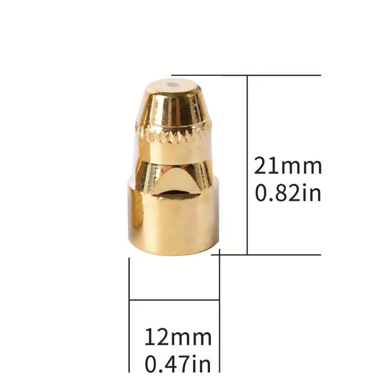 P80等离子割枪喷嘴1.5金色LGK100电极45PCS割嘴P80等离子割枪喷嘴