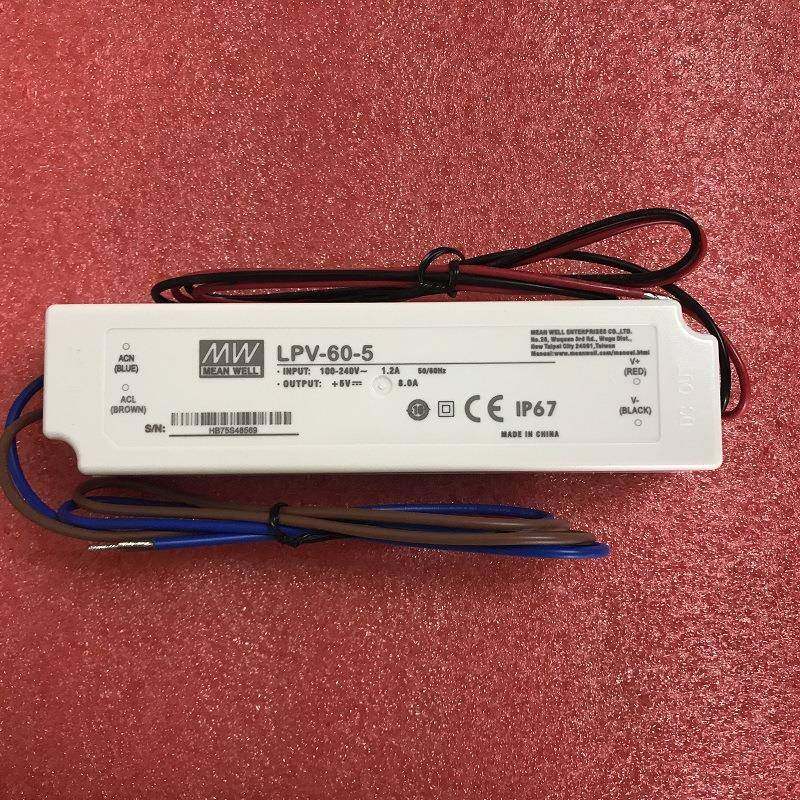 LPV-60明纬5V/12V灯带15V/24V/36V48V开关电源60W防水LED驱动IP67