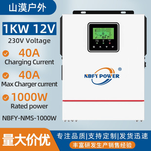 1000Va 230Vac Solar Inverter 12V MPPT Grid Off 1000W 40A