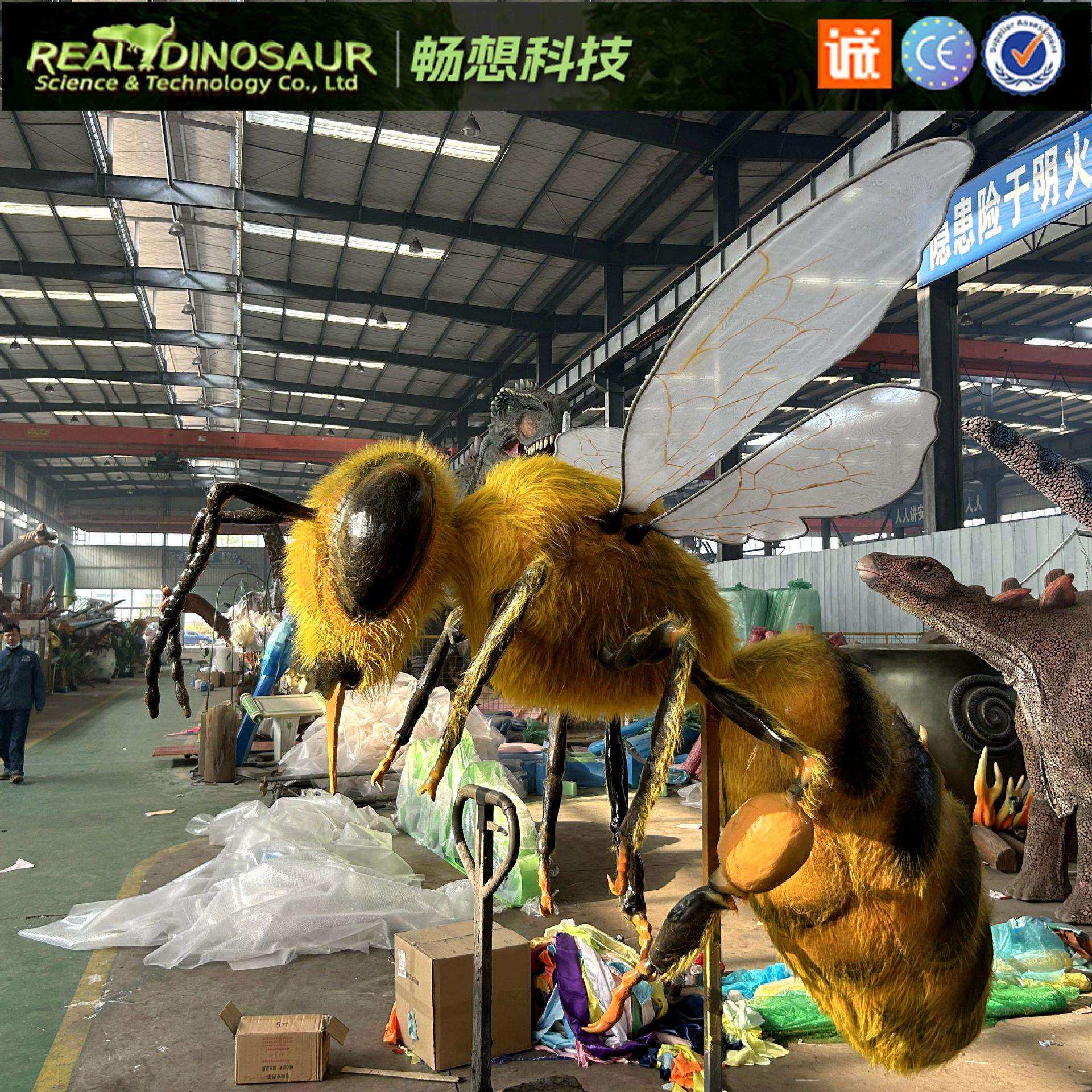 超大型仿真红色毛绒大蜘蛛模型昆虫乐园摆件道具展览表演专用