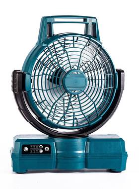 充电式牧田电池风扇车载户外家用三档便携锂电风扇双电压落地风扇