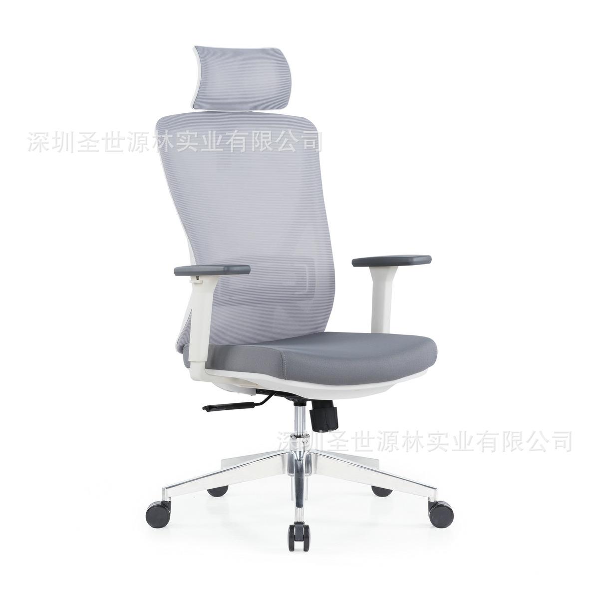 直销黑白框透气网布办公椅时尚升降滑轮电脑椅弓形会议椅