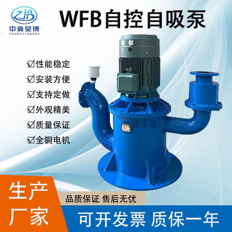 河北昊博水泵2寸立式单级单吸自控自吸泵50WFB-A污水废水提升泵