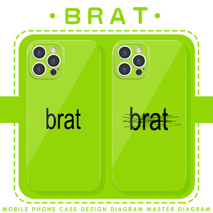 brat手机壳苹果16华为mate60周边iPhone15promax辣妹风pura70一加13欧美OPPO潮牌vivo专辑charli xcx潮流14潮