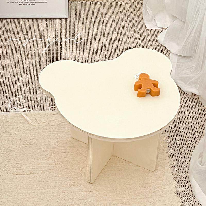 茶几摆件可爱ins小圆桌边几收纳置物架软装摆设实木迷你床上书桌,收纳整理,书桌收纳置物架,淘宝优惠券,粉丝福利购,淘宝优惠卷