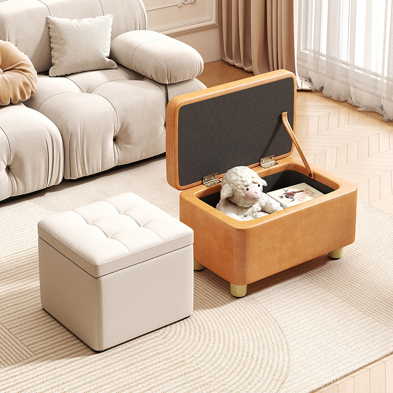 速发收纳凳子家用小凳子凳厅沙发凳储物箱长条换发客可坐多功能沙